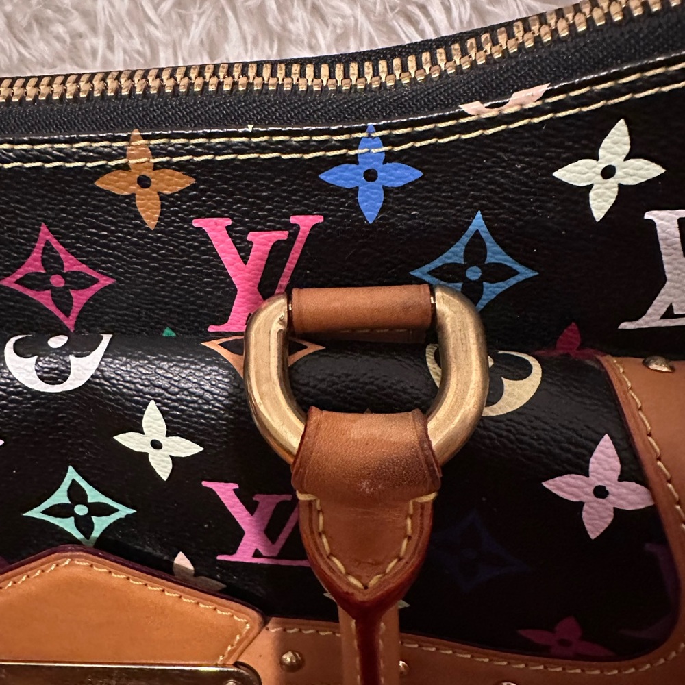 Louis Vuitton Black Multicolor Monogram Rita Hobo Bag - Picture 7 of 17